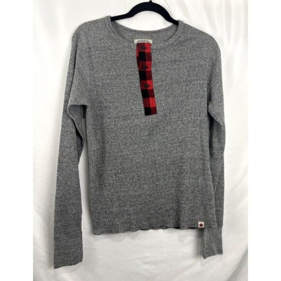 Stanfield's Heritage Other - Stanfield's Heritage Grey Cotton-Blend Waffle Knit Shirt Men's Size S